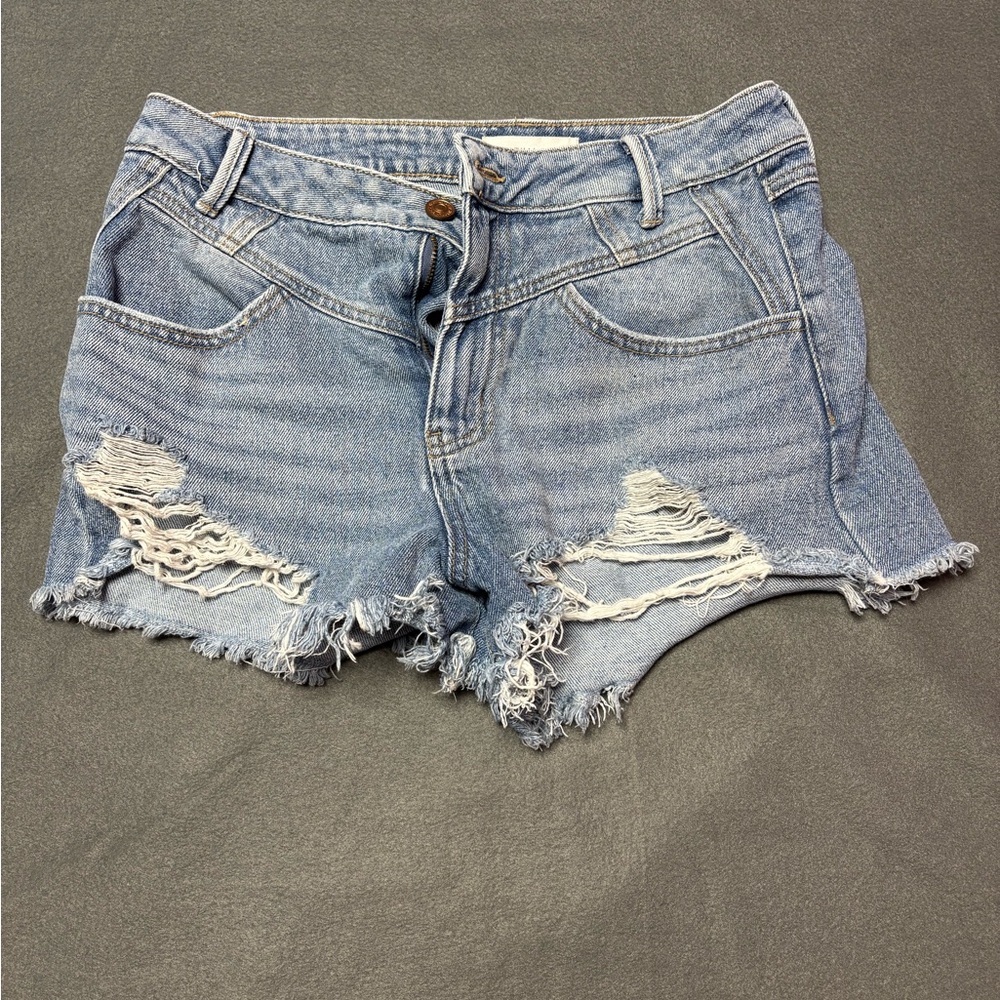 Distressed Denim Women Shorts